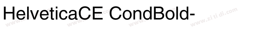 HelveticaCE CondBold字体转换